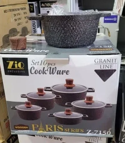 سرویس قابلمه اورجینال 10 پارچه زیو اصل مدل Z-7150 برند zio - تصویر 2