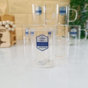 لیوان پیرکس مربع  DELISOGA بسته ۶ عددی وارداتی اصل اورجینال بارکد 692719