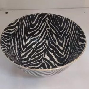 کاسه آبگوشت خوری دنی هوم زبرا لب طلائی سرامیک وارداتی اصل اورجینال بارکد 693270