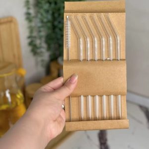 نی شیشه ای فرچه دار بسته 6 عددی وارداتی اصل اورجینال بارکد 694089