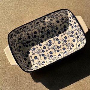 تابه چینی گل آبی وارداتی سایز بزرگ دنی هوم وارداتی اصل اورجینال بارکد 692719