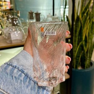 لیوان بلند طرح سنگ یخی DELI GLASS دلی گلس ۲۵۰ میل بسته ۶ عددی وارداتی اصل اورجینال بارکد 697631