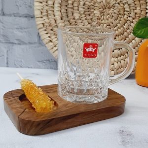 لیوان دسته دار تراش خورده بسته 6 عددی وارداتی اورجینال برند YUJING بارکد 695572