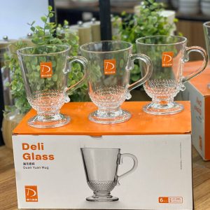 لیوان ۶ تایی دسته دار برند deli وارداتی اصل اورجینال بارکد 690010