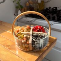 خرید ظرف پیرکس تنقلات 4 خانه وارداتی